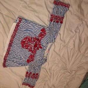 🔵Large Youth girls blouse